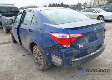 2014 Toyota Corolla S Plus z USA, uszkodzony, nr VIN 5YFBURHE6EP065692